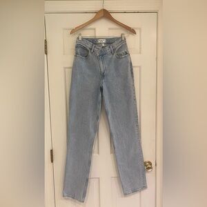 Abercrombie & Fitch Curve Love Ultra High Rise 90s Straight Jean